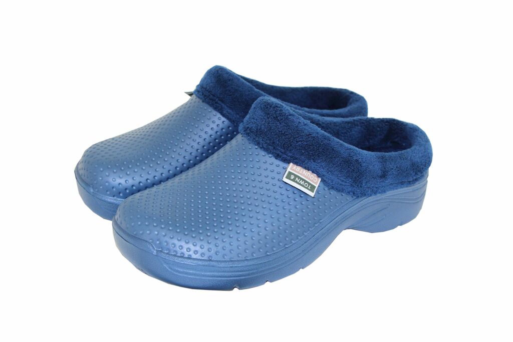 Town and Country Fleecy Cloggies Navy 5020358002797