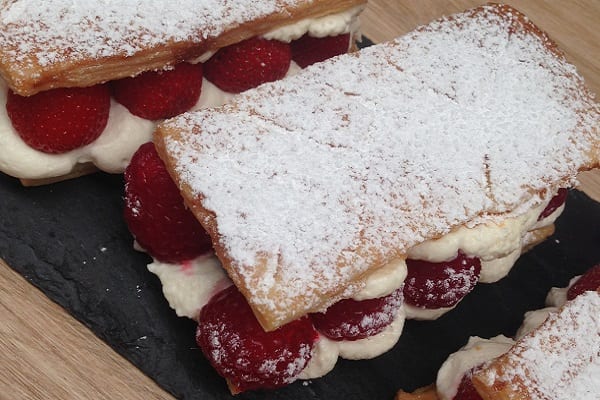 Summer Berry Cream Slice Recipe