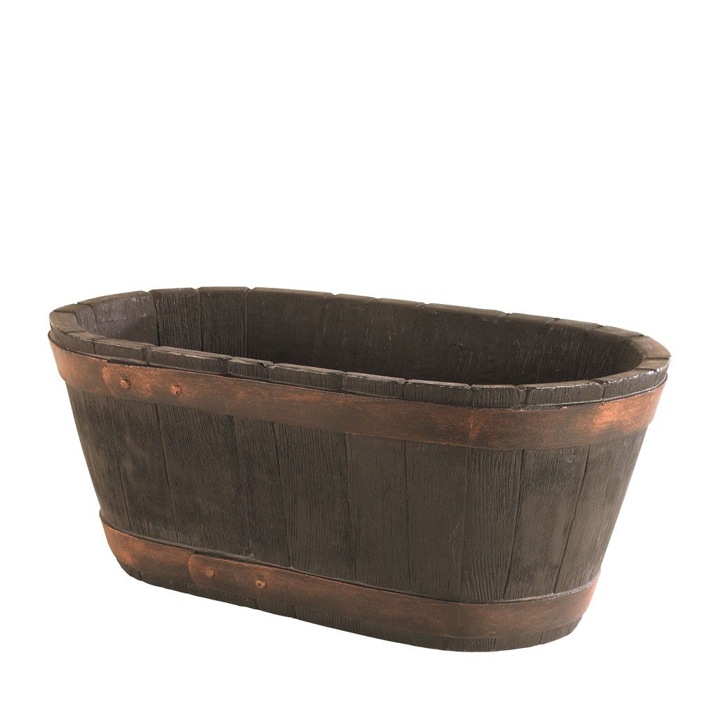 Oakwood Barrel Effect Trough Planter 5021711047806