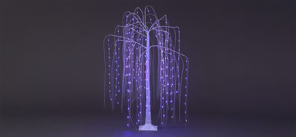 RGB Willow Pre-lit LED Artificial Christmas tree 1.8m