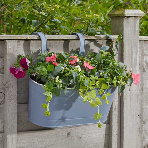 Fence & Balcony Hanging Planter Slate 5050642058605