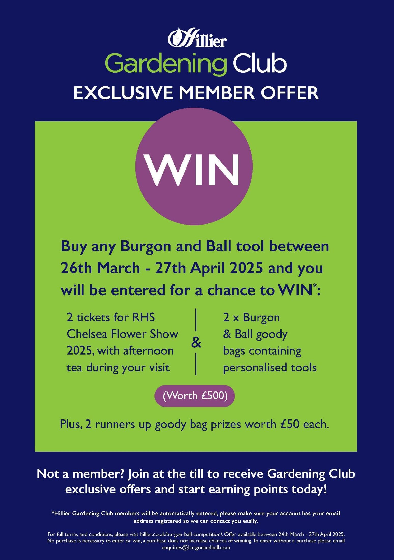 Burgon & Ball Chelsea Competition