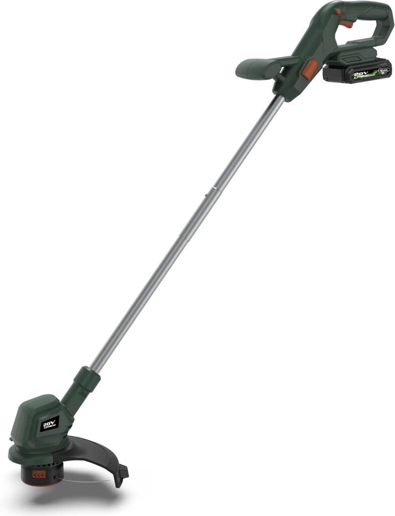 Webb Eco 20V 33cm (14″) Cordless Rotary Lawnmower plus 20V 25cm  Line Trimmer (4AH Battery & Charger) 5055661905725