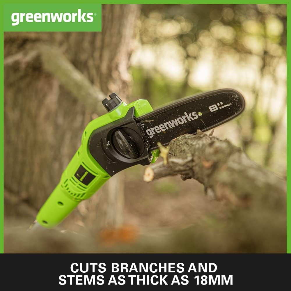 Greenworks 40V 25.4cm Cordless Pole Saw & 51cm Cordless Hedge Trimmer (Tool Only) 6952909007991
