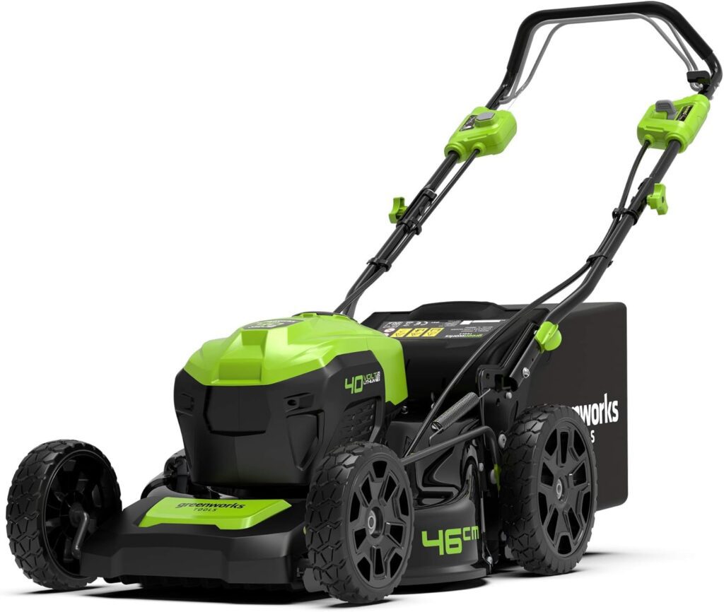 Greenworks 40V 46cm Self Propelled Lawnmower With 2 Batteries & Dual Port Charger 6952909033280 2