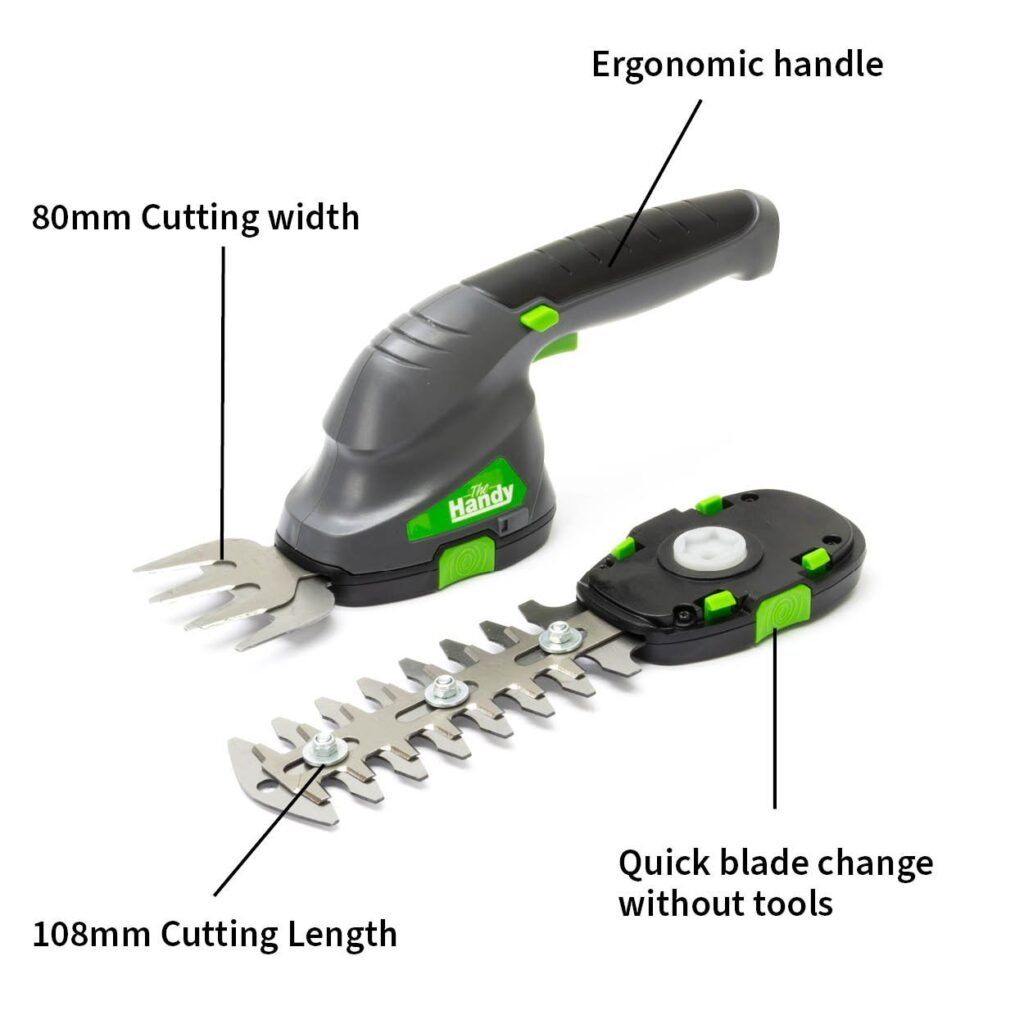 The Handy 3.6v Cordless Shrub Shear & Grass Trimmer 5055661902779
