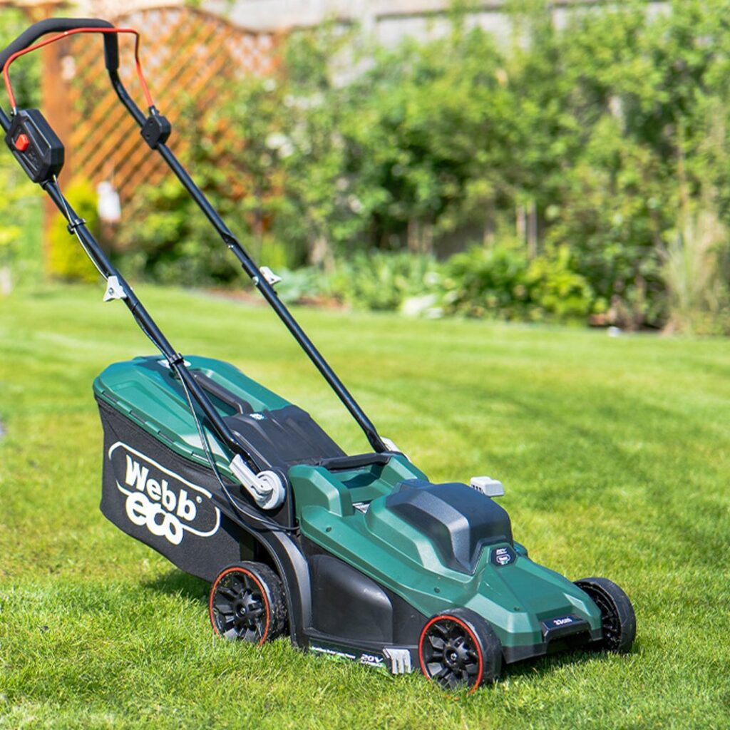 Webb Eco 20V 33cm (13″) Cordless Rotary Lawnmower (Tool Only) 5055661905602