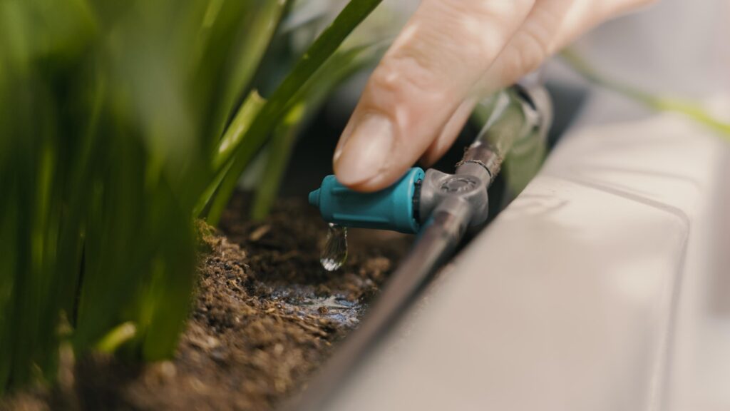 gardena micro drip system close up