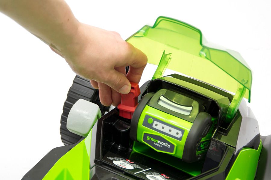 GreenWorks 40V 35cm Cordless Lawn Mower (with 2 x 2Ah Batteries and 2A Charger) 6952909018379