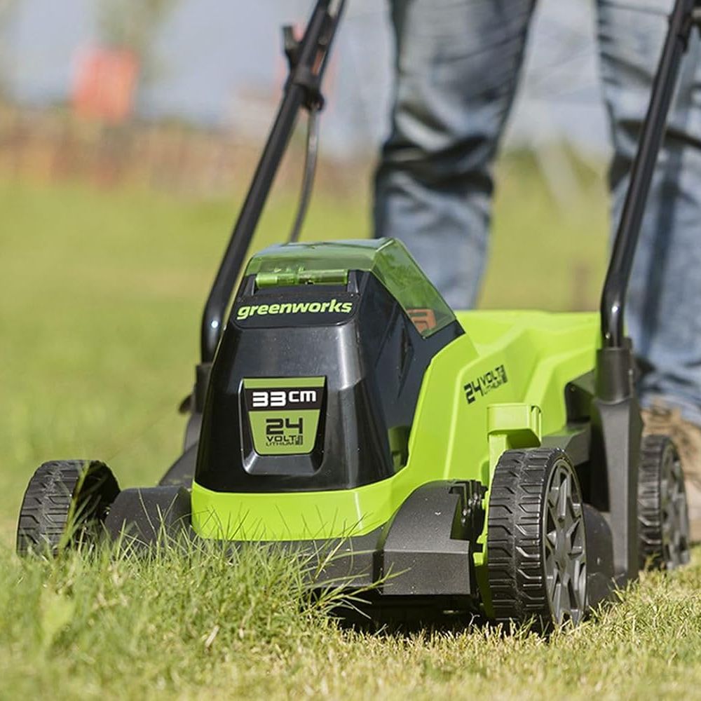 Greenworks 24V 33cm Cordless Brushless Lawnmower (Tool Only) 6952909074191