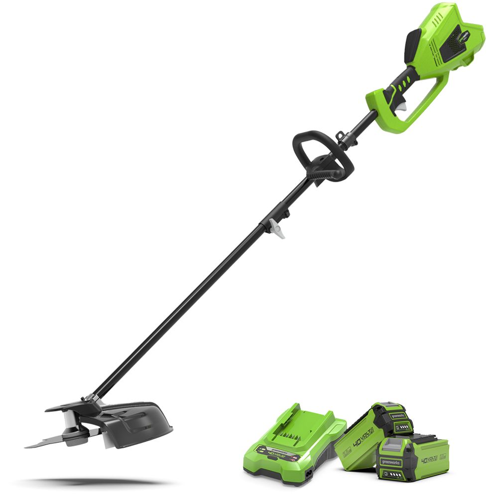 Greenworks 40V 40cm Cordless Brushless Brush Cutter & Line Trimmer (2 x 2AH Battery & 2A Charger) 6952909019697