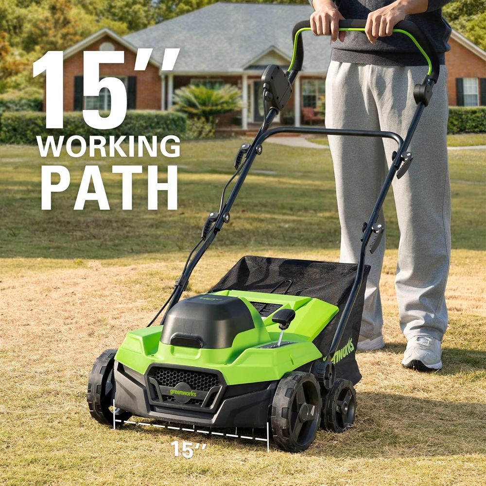 Greenworks 40V 38cm Cordless Brushless Dethatcher (Tool Only) 6952909092355