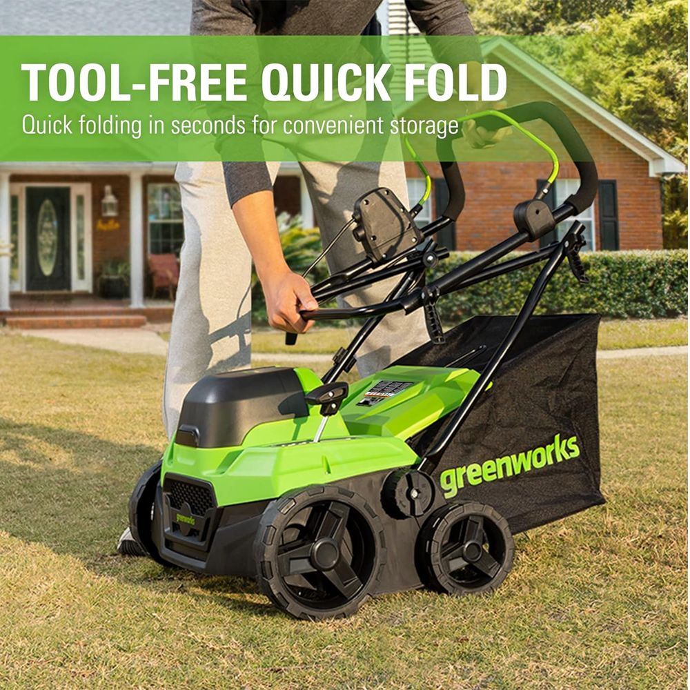 Greenworks 40V 38cm Cordless Brushless Dethatcher (Tool Only) 6952909092355