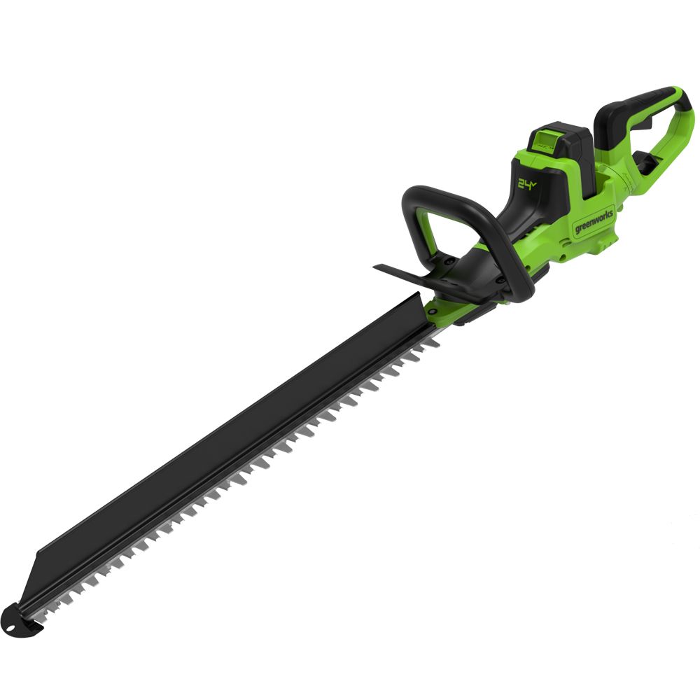 Greenworks 24V 61cm Cordless Brushless Hedge Trimmer (2Ah Battery & 2A Charger) 0195526199496