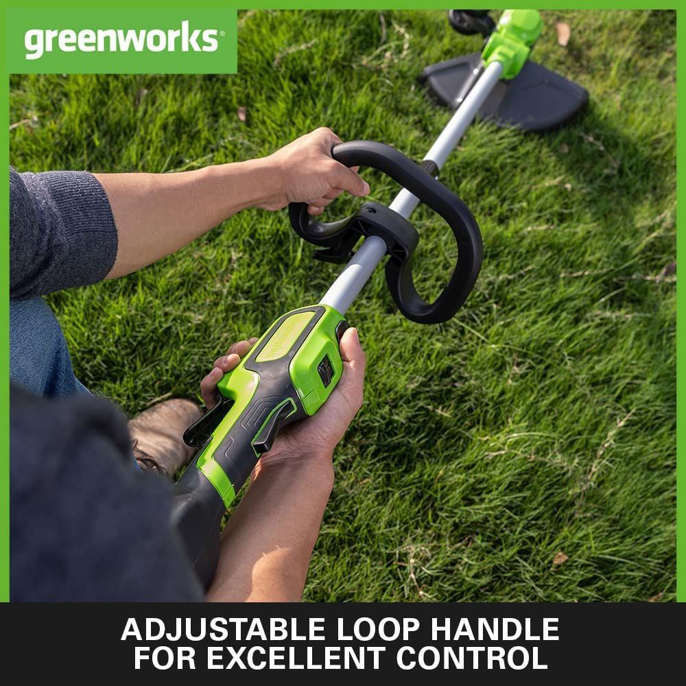 Greenworks 24V 33cm Cordless Line Trimmer (4Ah Battery & 2A Charger) 0195526206422