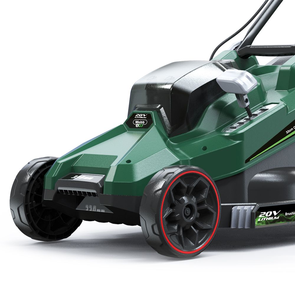 Webb Eco 20V 33cm (13″) Cordless Rotary Lawnmower (Tool Only) 5055661905602