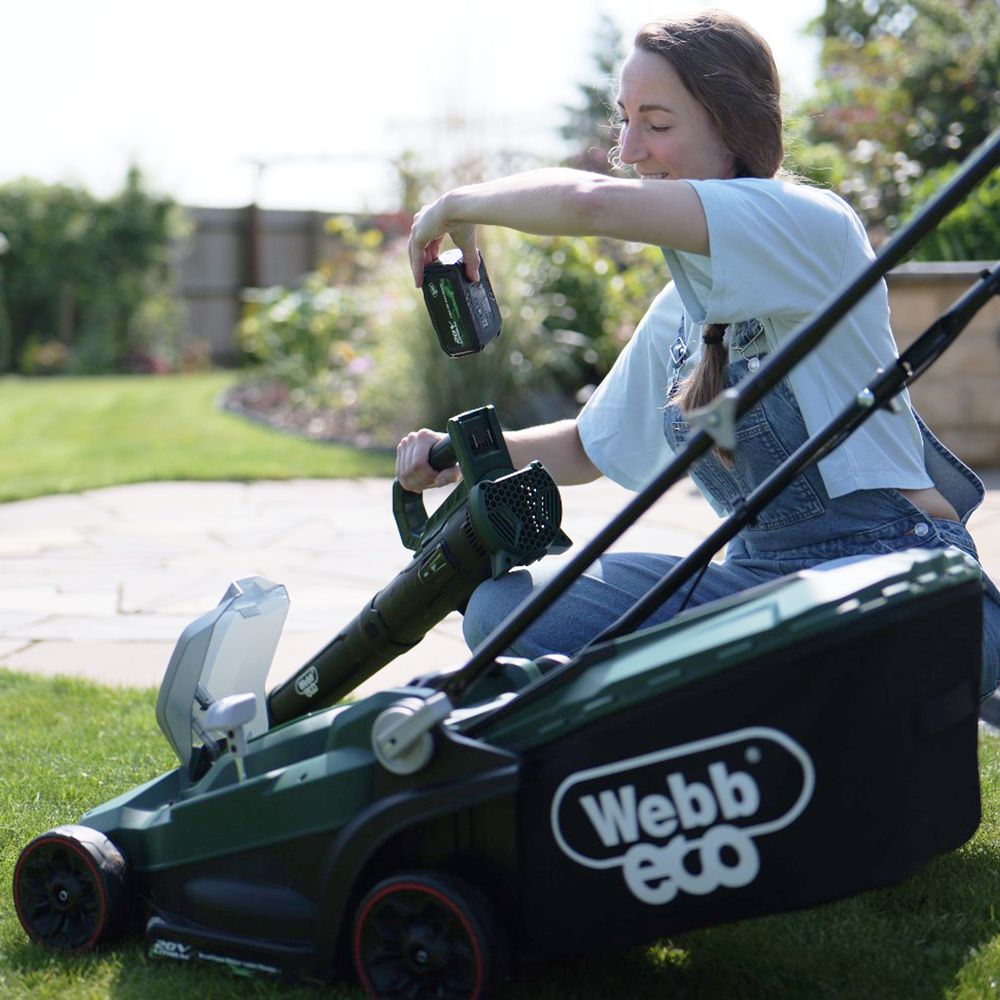 Webb Eco 20V 33cm (13″) Cordless Rotary Lawnmower (Tool Only) 5055661905602