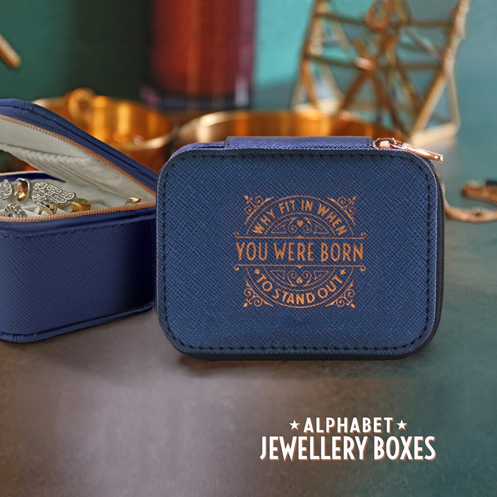 Alphabet Jewellery Cases – Why fit in when you were born to stand out. 886767535050 2