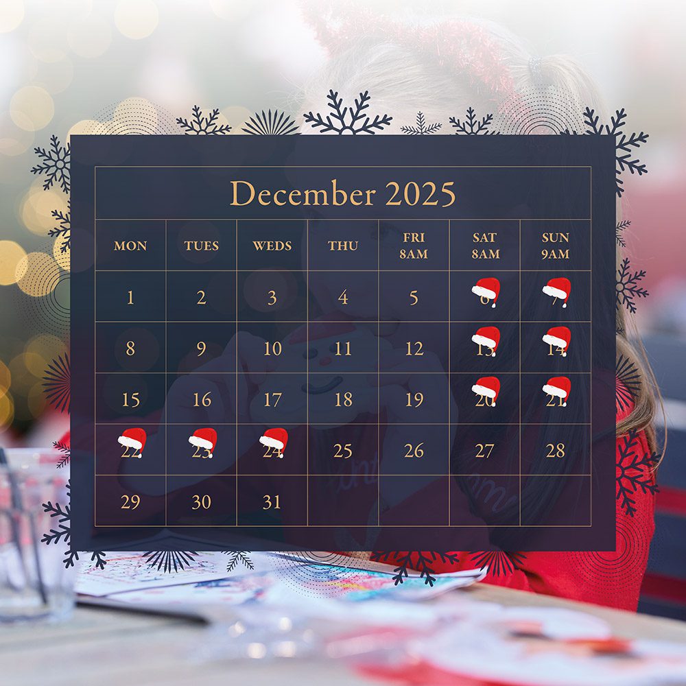 breakfast with father christmas event calendar 2025