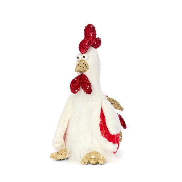 Romeo Cluck Plush Christmas Chicken Decoration
