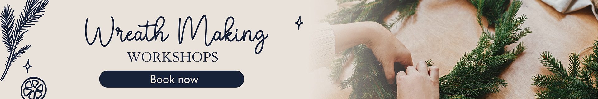 Hillier Christmas Wreath Making Workshops Banner 2025