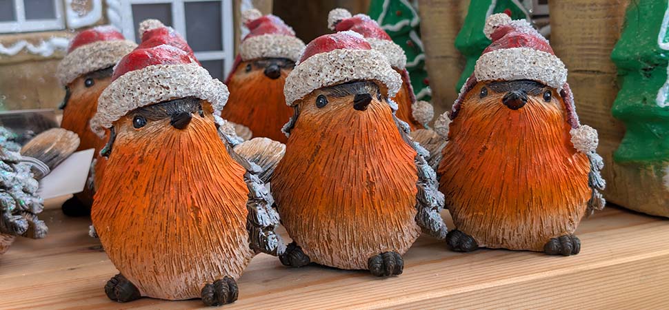winter woodland theme christmas robins 970w