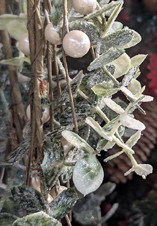 winter woodland theme white decorative garland 313w