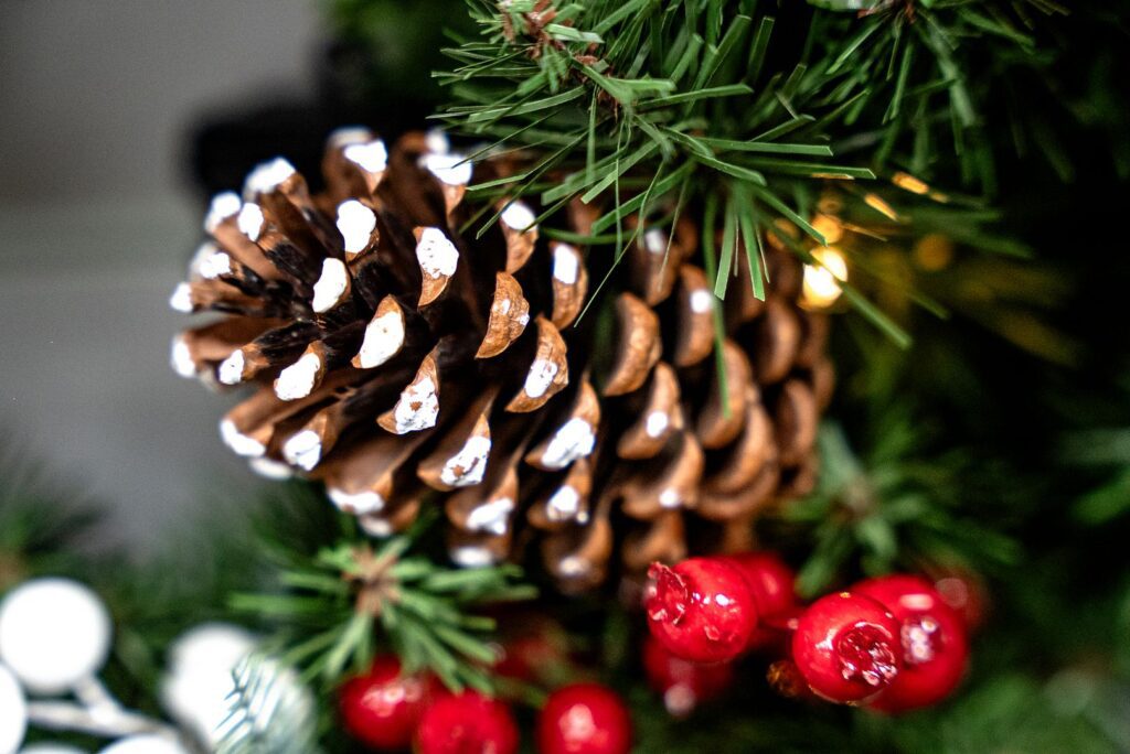 BOSK Argento 26″ Christmas Wreath With 50 Warm White Lights 5061030164907 2