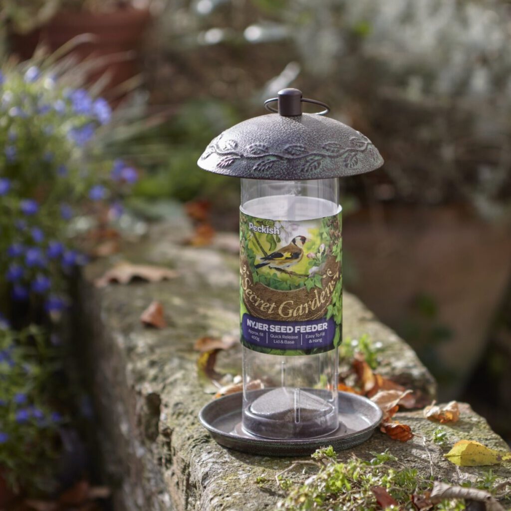 Peckish Secret Garden Nyjer Seed Bird Feeder 5060235442490 2